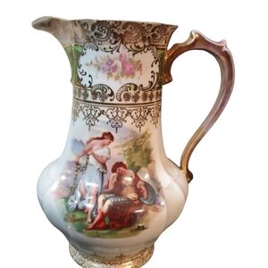 Vintage Pitcher stamped Victoria Carlsbad, Austria #26 on bottom